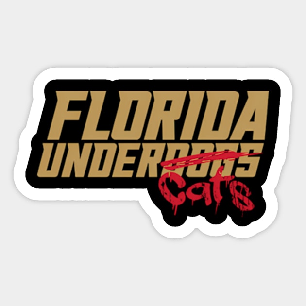 Undercats Sticker by Sink-Lux